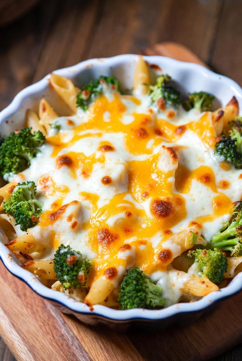 Como fazer Macarrão Gratinado com Mix de Queijos e Brócolis