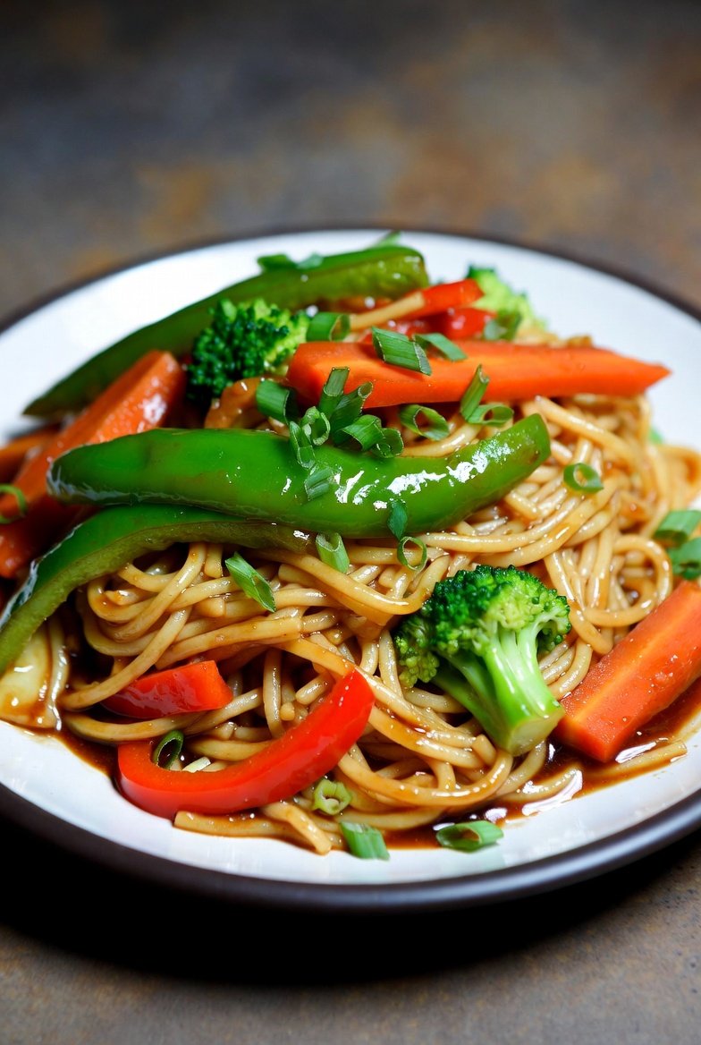 Macarrão Chinês com Vegetais e Shoyu