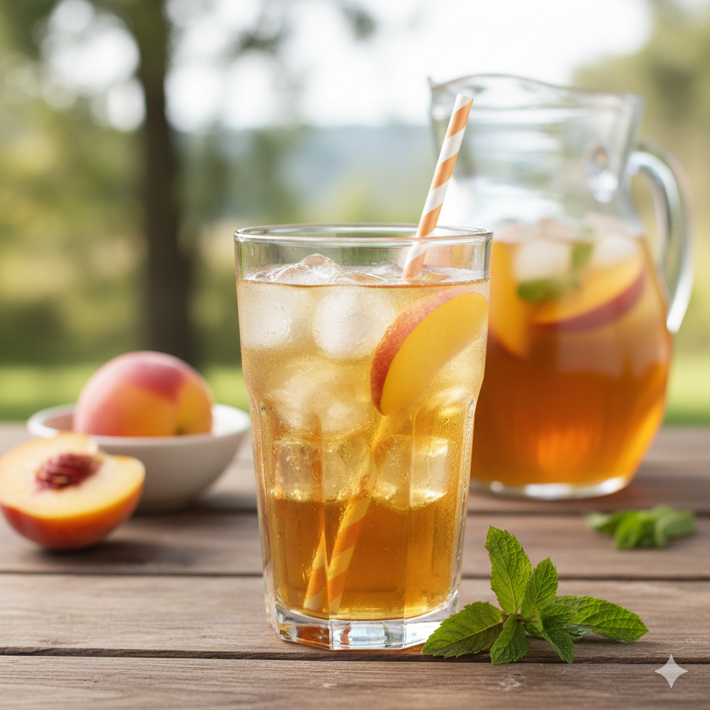 Chá Gelado de Pêssego (Estilo Lipton) Feito em Casa