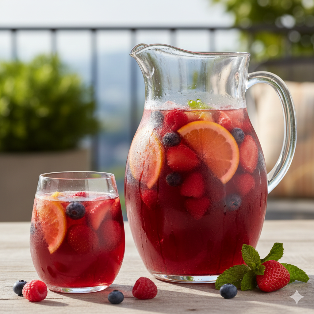 Como fazer Sangria de Frutas Vermelhas: Visual Incrível e Sabor Leve