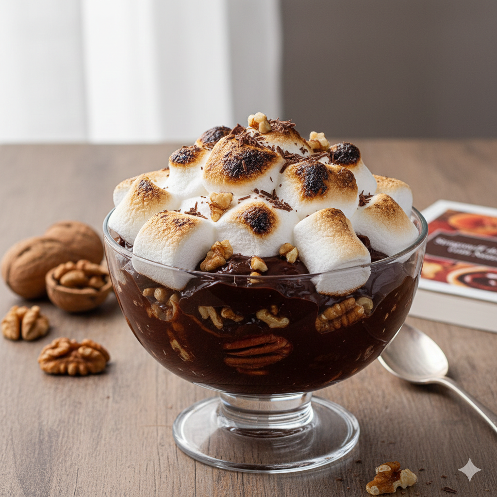 Como fazer Strogonoff de Chocolate com Nozes e Marshmallow