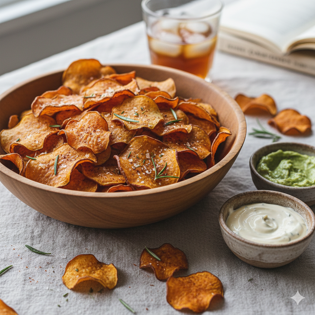 Como fazer Chips de Batata Doces: O lanche fit perfeito para a tarde