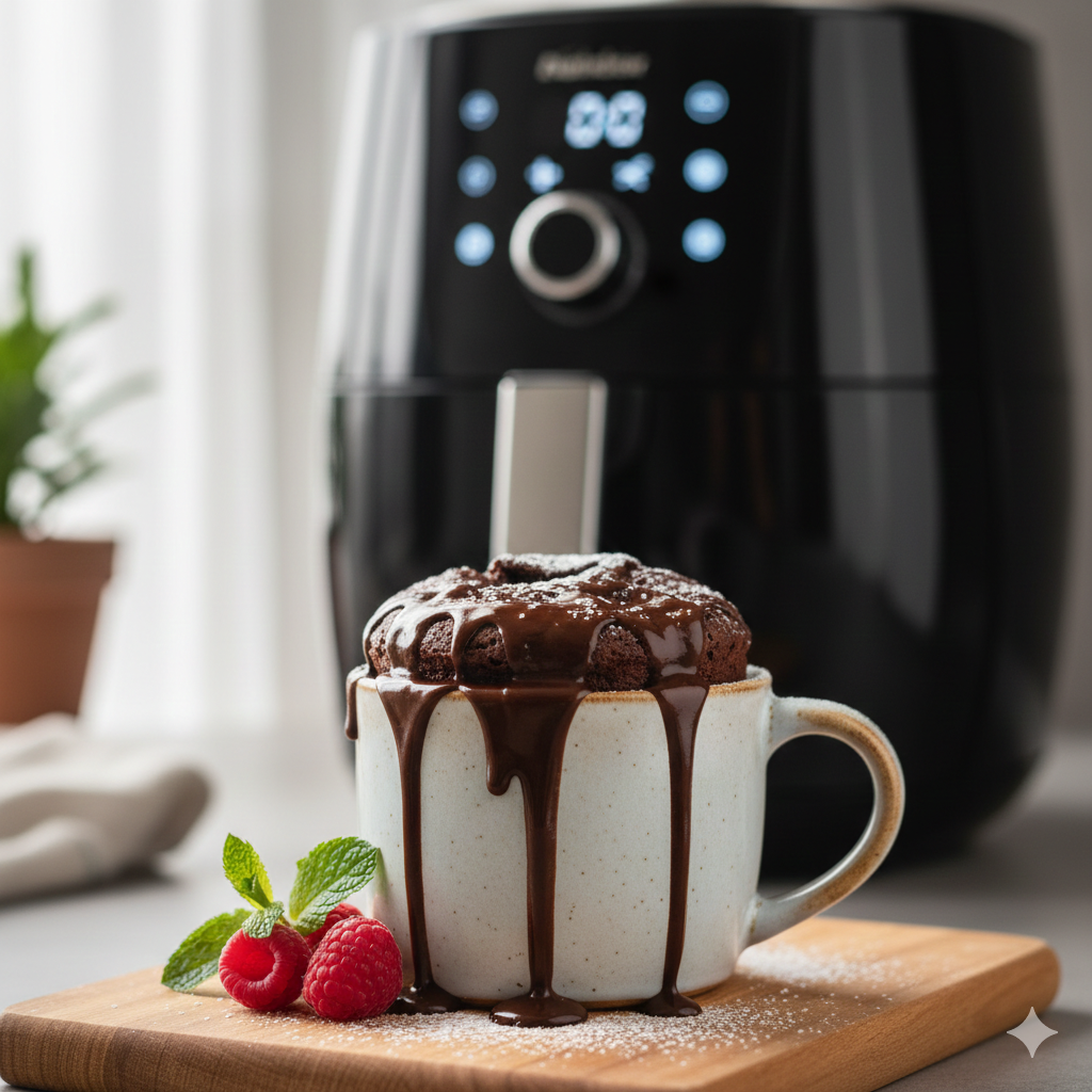 Bolo de Caneca na Air Fryer: Sim, você pode assar bolos pequenos