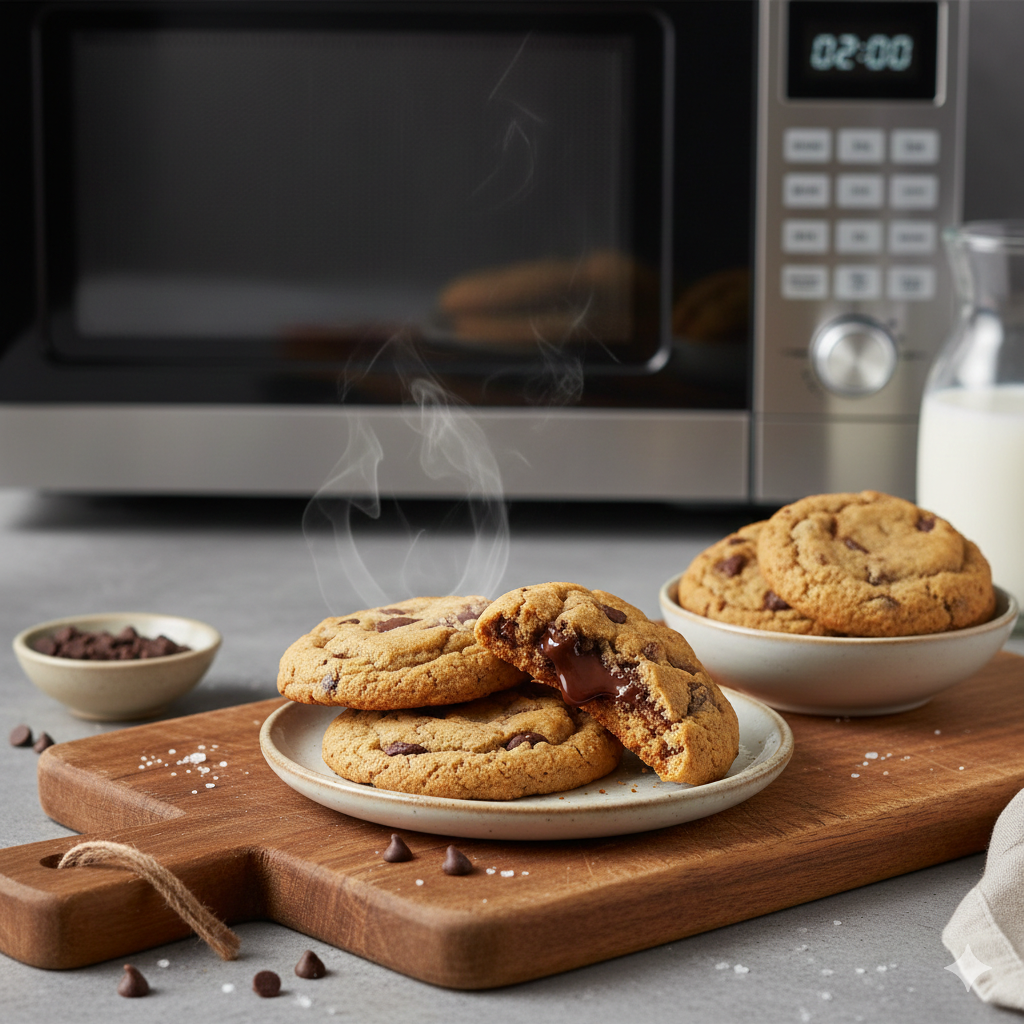 Como fazer Cookies de Micro-ondas: Bolachas quentinhas prontas em 2 minutos