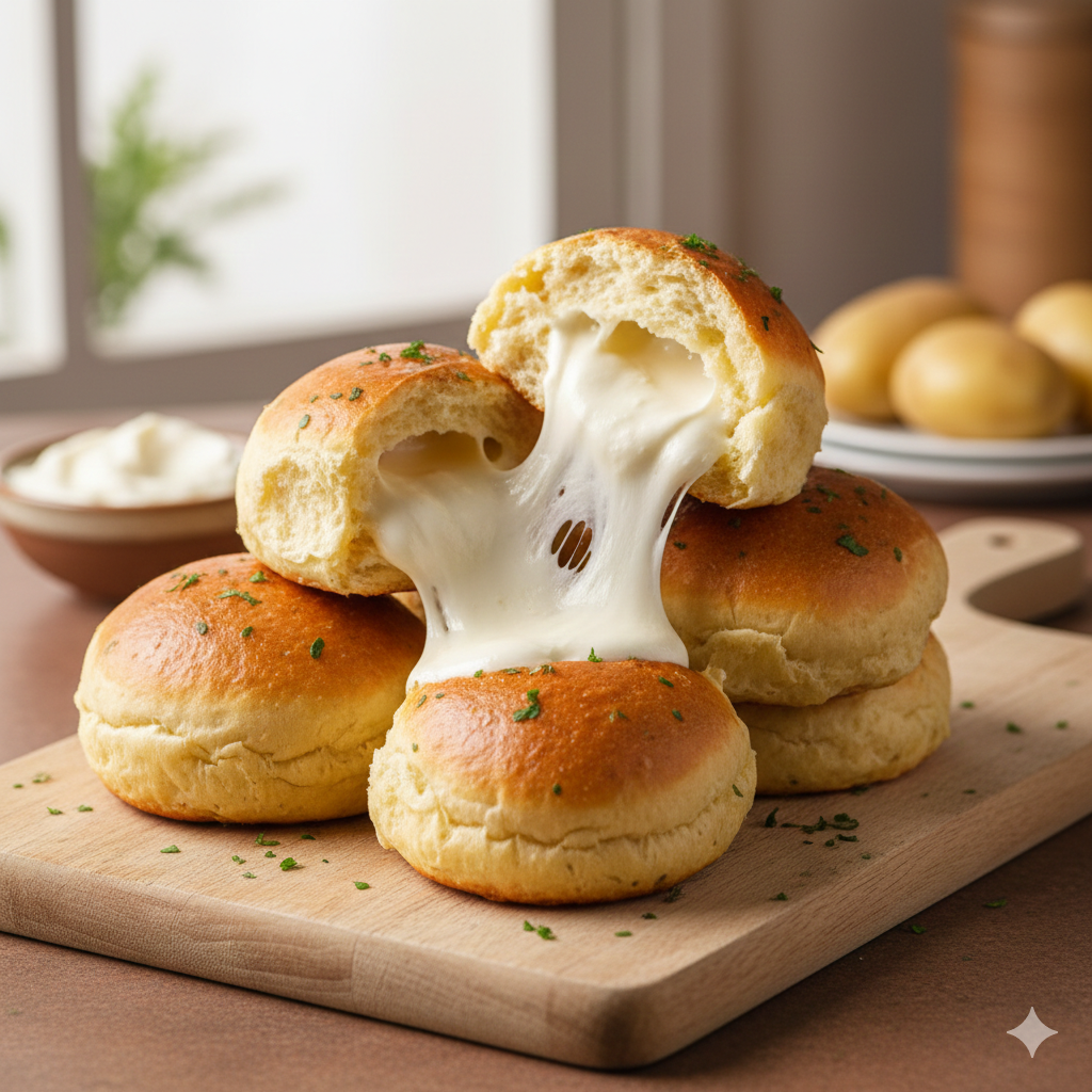 Como fazer Pão de Batata Recheado com Catupiry: Receita que derrete na boca