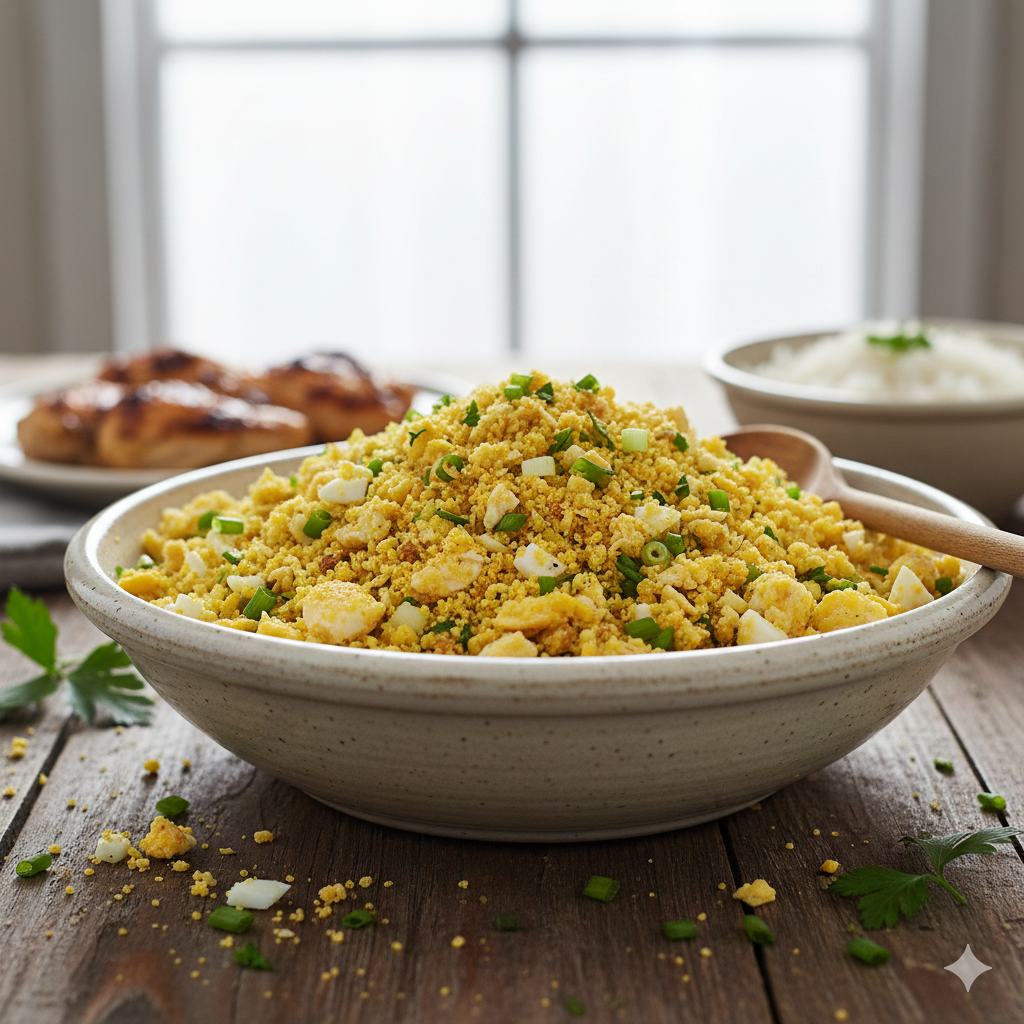 Como fazer Farofa de Ovo Simples: O acompanhamento que salva qualquer refeição