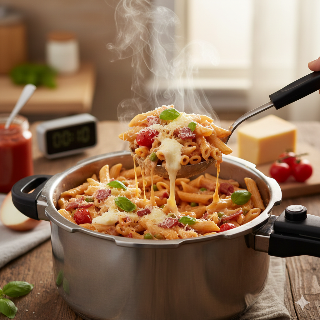 Como fazer Macarrão de Panela de Pressão: A receita completa em 10 minutos