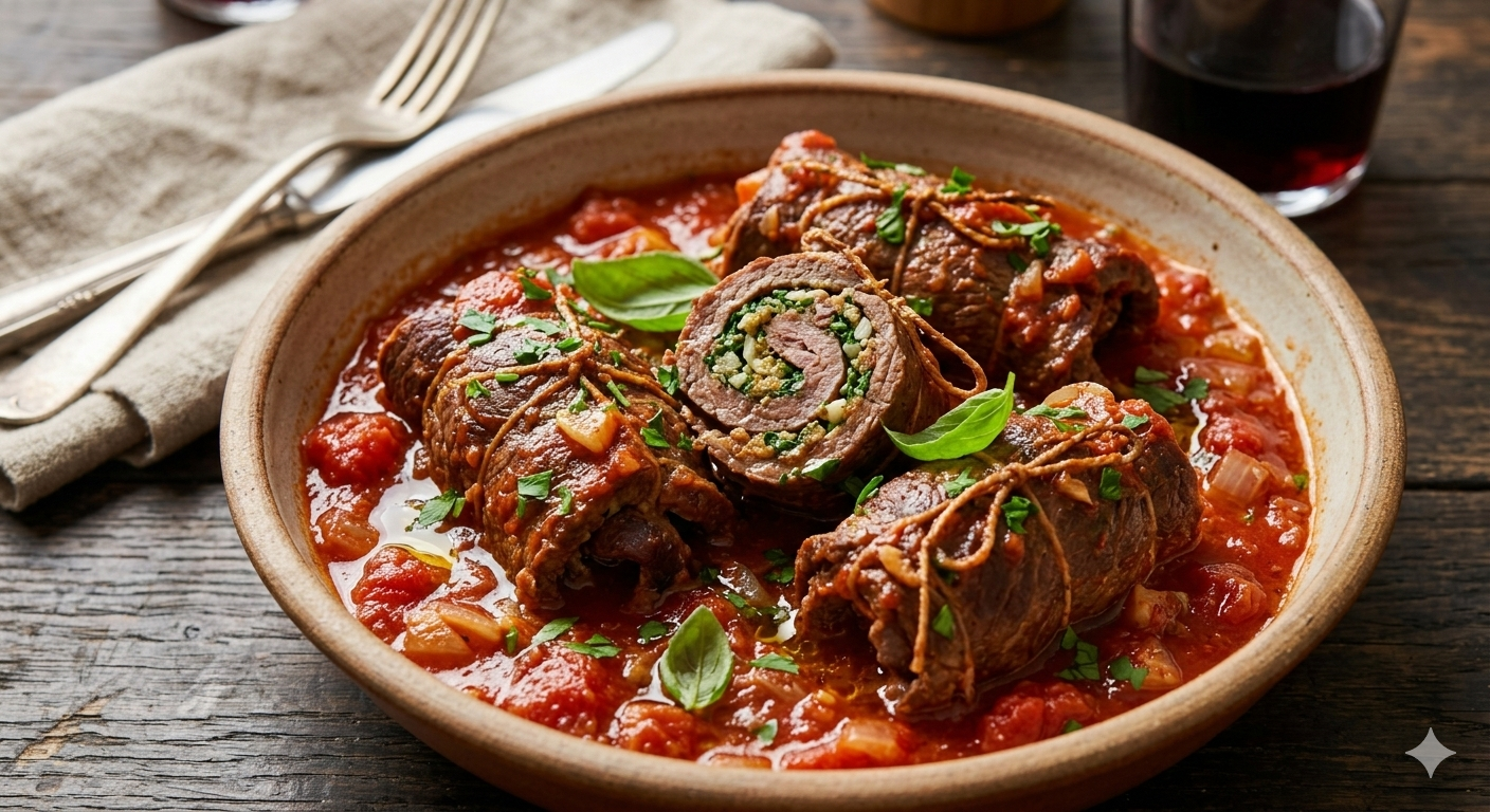 Como fazer Rolê de Carne (Braciola) com Molho de Tomate Caseiro