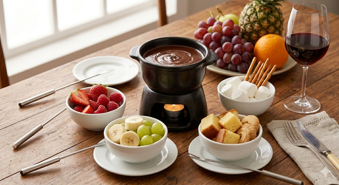 Como fazer Fondue de Chocolate em Casa: Melhores Frutas e Acompanhamentos