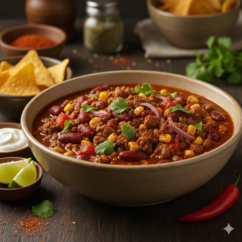 Chili con Carne Mexicano: Picância na Medida Certa
