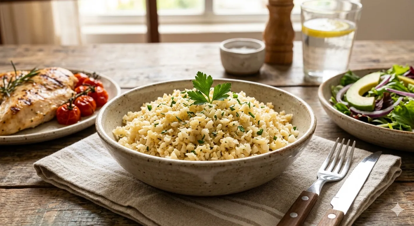 Arroz de Couve-Flor Simples: O Acompanhamento Low Carb Coringa