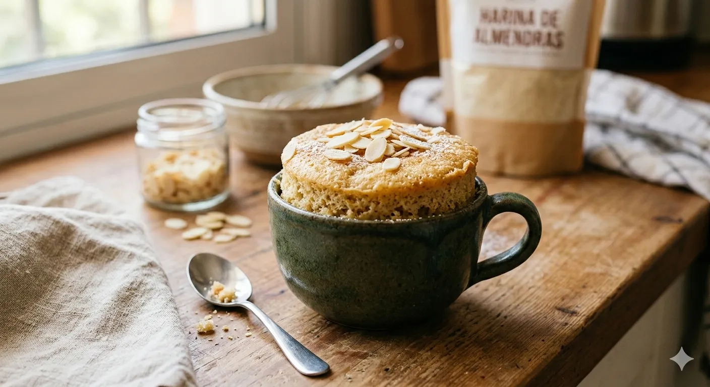 Como fazer Bolo de Caneca de Amêndoas: Fofinho e Sem Carboidratos