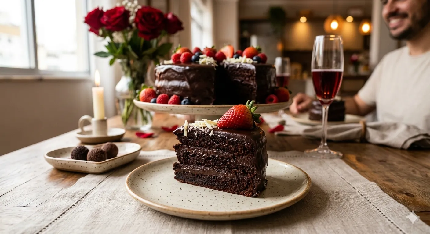 Como fazer Bolo de Chocolate Intenso para o Dia dos Namorados