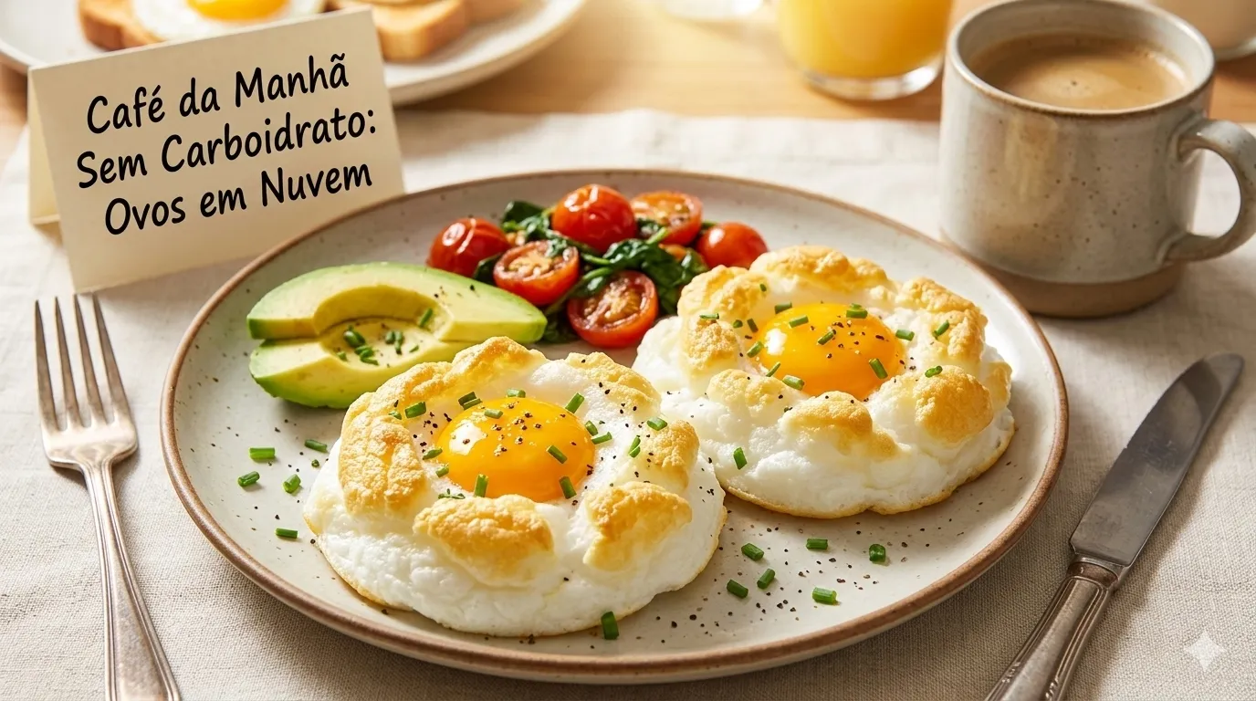 Como fazer Café da Manhã Sem Carboidrato: Ovos em Nuvem (Cloud Eggs)