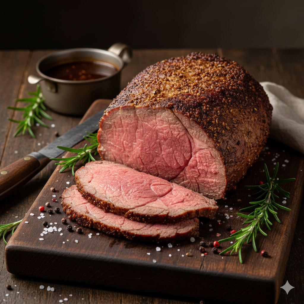 Roast Beef (Rosbife) Caseiro: O Ponto Rosado Perfeito