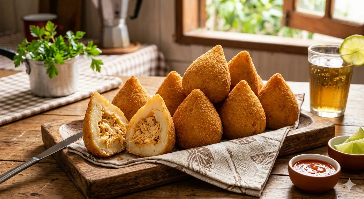 Coxinha de Massa de Batata Tradicional: Super Macia