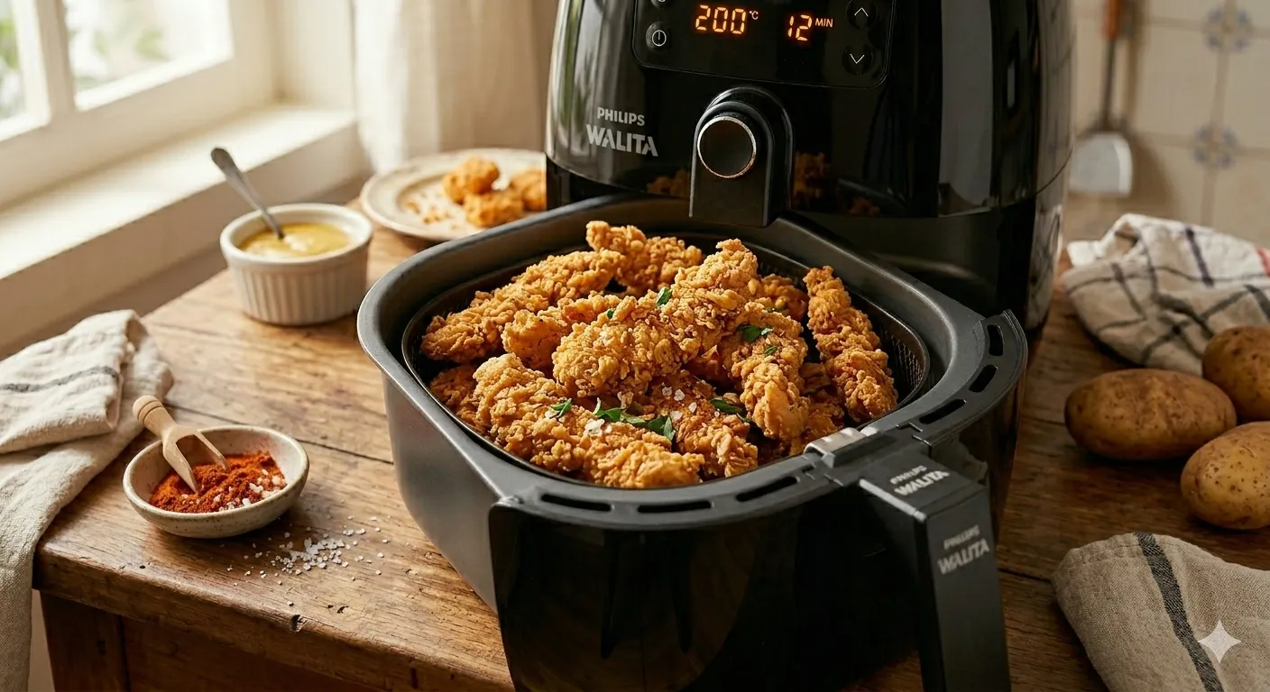 Iscas de Frango na Air Fryer Extra Crocantes