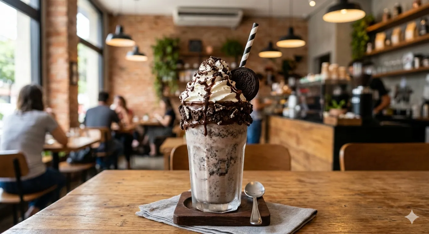 Como fazer Milkshake de Oreo Profissional de Cafeteria