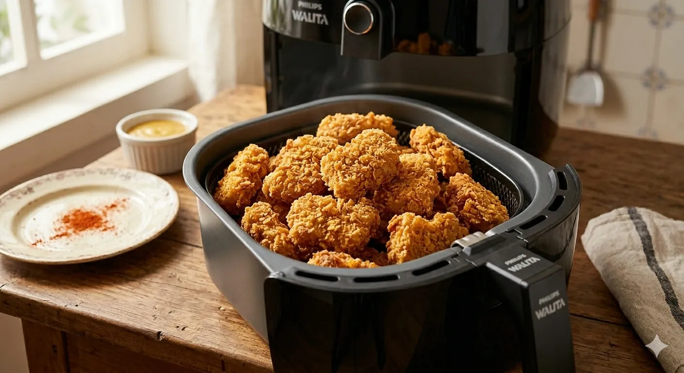 Nuggets de Frango Caseiro na Air Fryer (Super Crocantes)