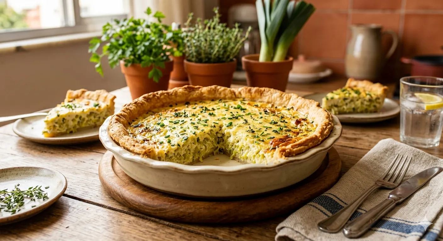 Quiche de Alho Poró: Elegância e Sabor Delicado