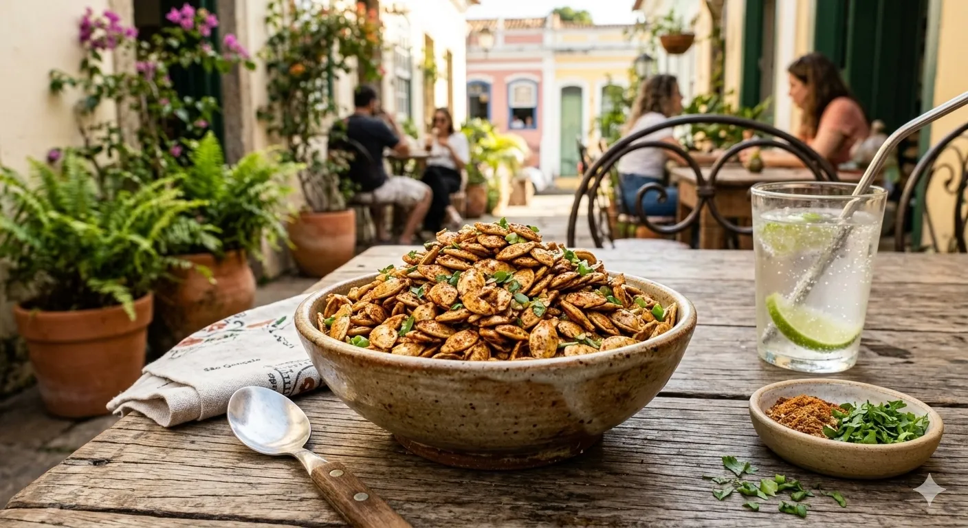 Como fazer Snack de Sementes de Abóbora Crocantes e Temperadas