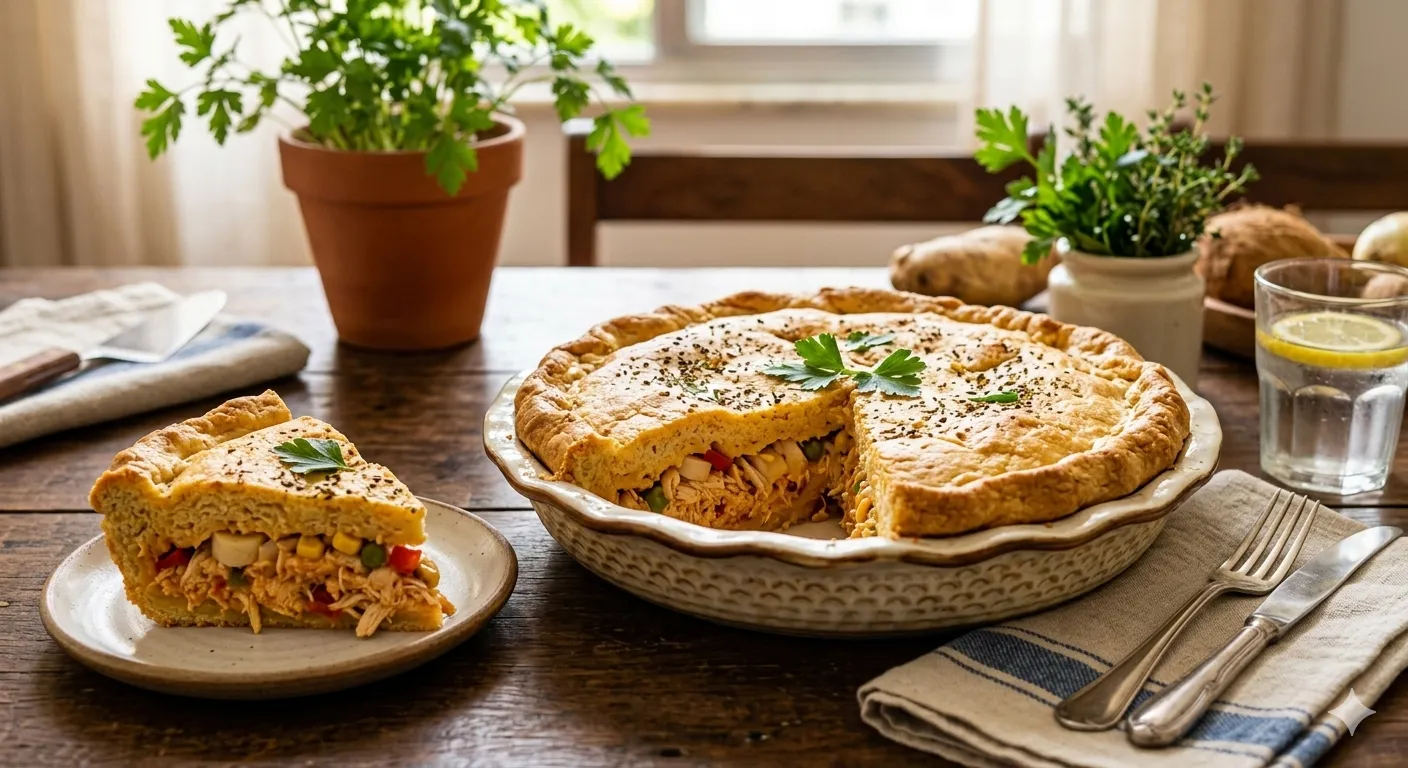 Torta de Liquidificador de Frango: Fofinha e Prática